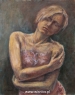 samotna-obraz-akryl-kobieta-portret